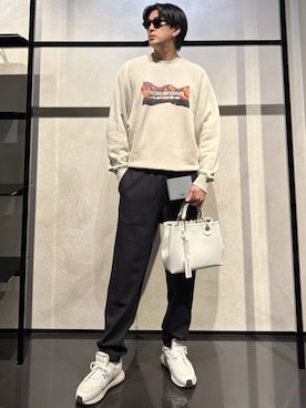 「アイテム（財布）」を使った、IBUKIさん（メンズ・182cm）の春コーディネート