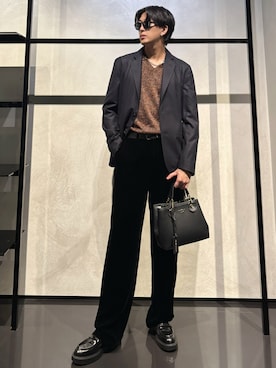 「アイテム（ハンドバッグ）」を使った、IBUKIさん（メンズ・182cm）の秋コーディネート