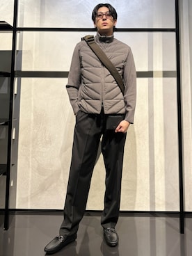 「アイテム（財布）」を使った、IBUKIさん（メンズ・182cm）の秋コーディネート