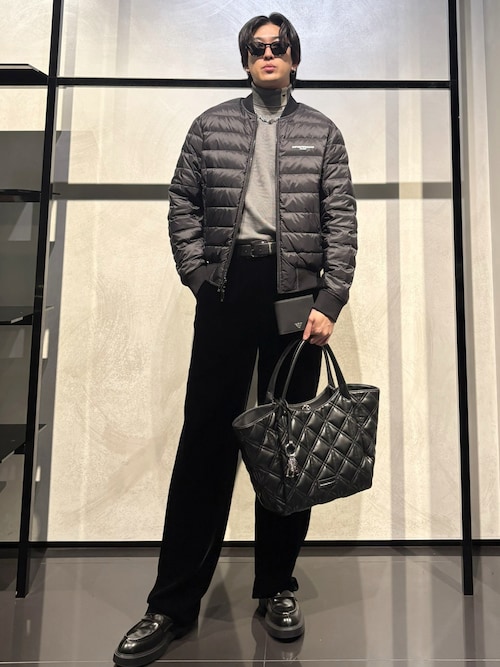 EMPORIO ARMANI アルマーニ　フーディコート　リバーシブル セール】【エンポリオ アルマーニ】リバーシブルブルゾン ナイロン