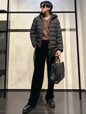 「アイテム（財布）」を使った、IBUKIさん（メンズ・182cm）の秋コーディネート