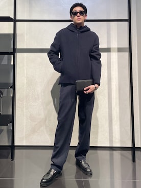 「ブレスレット」｜「アイテム（ブルゾン）」を使った、IBUKIさん（メンズ・182cm）の秋コーディネート