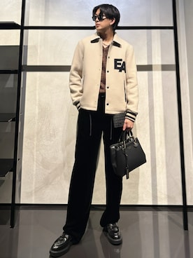 「アイテム（財布）」を使った、IBUKIさん（メンズ・182cm）の秋コーディネート