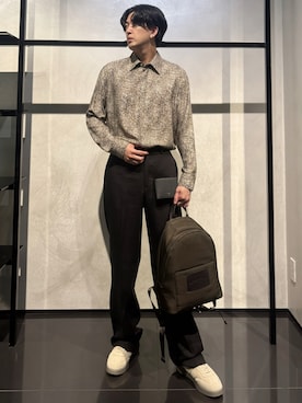 「アイテム（財布）」を使った、IBUKIさん（メンズ・182cm）の夏コーディネート