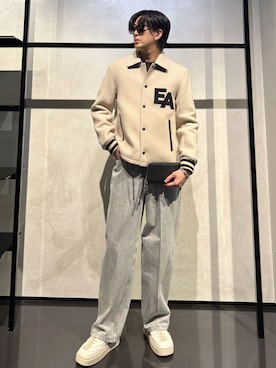 「アイテム（財布）」を使った、IBUKIさん（メンズ・182cm）の秋コーディネート