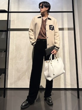 「アイテム（財布）」を使った、IBUKIさん（メンズ・182cm）の秋コーディネート