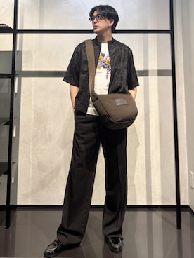 「アイテム（シャツ/ブラウス）」を使った、IBUKIさん（メンズ・182cm）の夏コーディネート