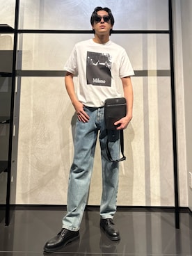 「アイテム（財布）」を使った、IBUKIさん（メンズ・182cm）の春コーディネート