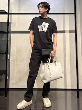 「アイテム（財布）」を使った、IBUKIさん（メンズ・182cm）の夏コーディネート