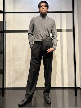 「お洒落さんとつながりたい」｜「アイテム（財布/小物）」を使った、IBUKIさん（メンズ・182cm）の秋コーディネート