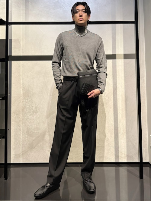 エンポリオ アルマーニ】ロールネックセーター バージンウール