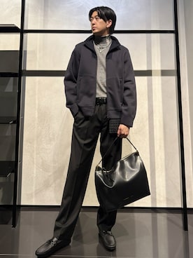 「アイテム（財布）」を使った、IBUKIさん（メンズ・182cm）の秋コーディネート