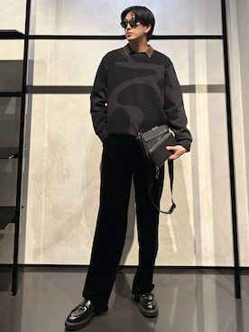 「アイテム（財布）」を使った、IBUKIさん（メンズ・182cm）の秋コーディネート
