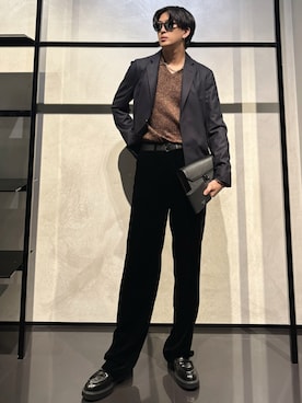 「アイテム（財布）」を使った、IBUKIさん（メンズ・182cm）の秋コーディネート