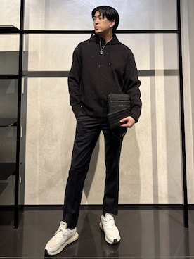 「アイテム（財布）」を使った、IBUKIさん（メンズ・182cm）の秋コーディネート