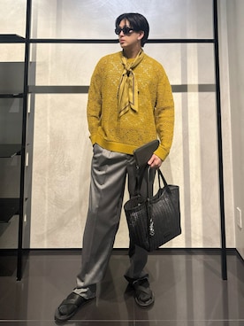 「アイテム（トートバッグ）」を使った、IBUKIさん（メンズ・182cm）の夏コーディネート
