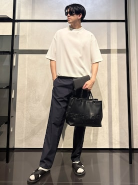 「アイテム（財布）」を使った、IBUKIさん（メンズ・182cm）の夏コーディネート