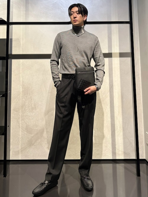 エンポリオアルマーニ　ツータックスラックス　イタリア製　バージンウール EMPORIO ARMANI パンツ 「エンポリオ アルマーニ」パンツ