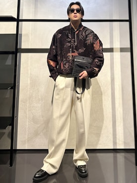 「アイテム（財布）」を使った、IBUKIさん（メンズ・182cm）の春コーディネート