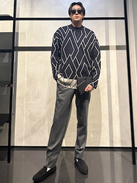 「アイテム（財布）」を使った、IBUKIさん（メンズ・182cm）の秋コーディネート