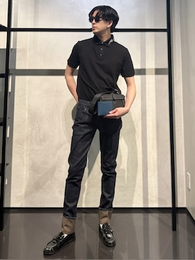 「アイテム（財布）」を使った、IBUKIさん（メンズ・182cm）の夏コーディネート