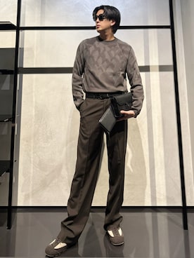 「アイテム（財布）」を使った、IBUKIさん（メンズ・182cm）の秋コーディネート