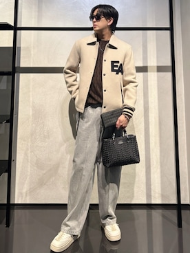 「アイテム（財布）」を使った、IBUKIさん（メンズ・182cm）の秋コーディネート