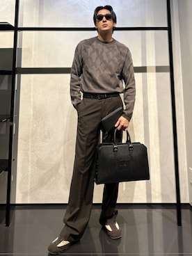 「アイテム（財布）」を使った、IBUKIさん（メンズ・182cm）の秋コーディネート