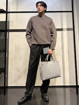「アイテム（アクセサリー）」を使った、IBUKIさん（メンズ・182cm）の秋コーディネート
