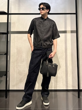 「アイテム（財布）」を使った、IBUKIさん（メンズ・182cm）の春コーディネート