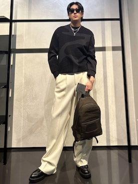 「アイテム（バックパック/リュック）」を使った、IBUKIさん（メンズ・182cm）の秋コーディネート