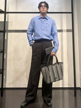 「アイテム（財布）」を使った、IBUKIさん（メンズ・182cm）の夏コーディネート