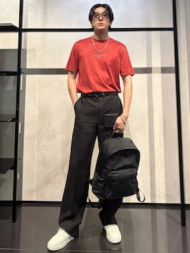 「アイテム（財布）」を使った、IBUKIさん（メンズ・182cm）の夏コーディネート