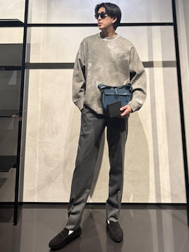 「アイテム（財布）」を使った、IBUKIさん（メンズ・182cm）の秋コーディネート