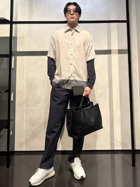 「アイテム（財布）」を使った、IBUKIさん（メンズ・182cm）の秋コーディネート