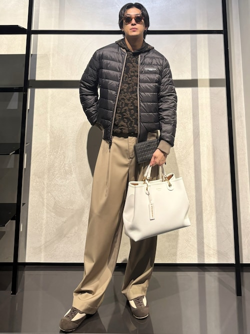 エンポリオ アルマーニ】リバーシブルブルゾン ナイロン フロックロゴ