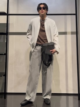 「アイテム（財布）」を使った、IBUKIさん（メンズ・182cm）の秋コーディネート