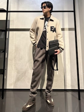 「アイテム（ボディバッグ/ウエストポーチ）」を使った、IBUKIさん（メンズ・182cm）の秋コーディネート