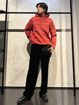 「アイテム（ニットキャップ/ビーニー）」を使った、IBUKIさん（メンズ・182cm）の秋コーディネート