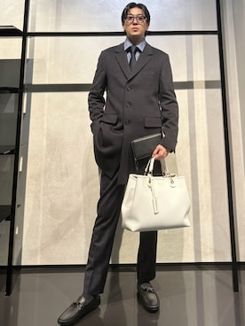 「アイテム（ハンドバッグ）」を使った、IBUKIさん（メンズ・182cm）の秋コーディネート