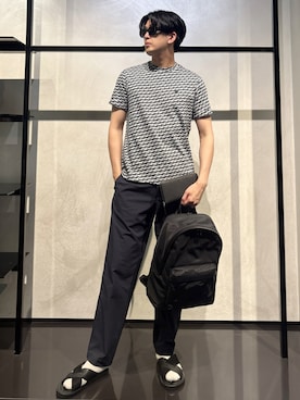 「アイテム（サンダル）」を使った、IBUKIさん（メンズ・182cm）の夏コーディネート