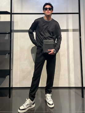 「アイテム（ボディバッグ/ウエストポーチ）」を使った、IBUKIさん（メンズ・182cm）の秋コーディネート