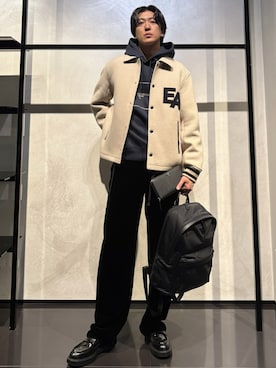 「アイテム（財布）」を使った、IBUKIさん（メンズ・182cm）の秋コーディネート
