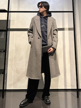 「アイテム（財布）」を使った、IBUKIさん（メンズ・182cm）の冬コーディネート