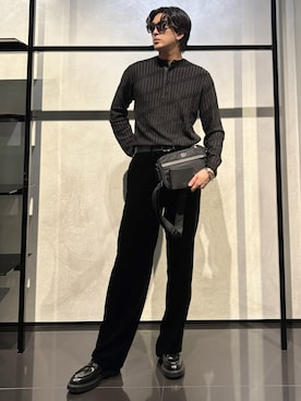 「アイテム（ブレスレット）」を使った、IBUKIさん（メンズ・182cm）の秋コーディネート