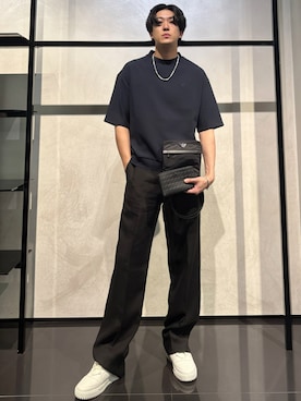 「アイテム（財布）」を使った、IBUKIさん（メンズ・182cm）の夏コーディネート