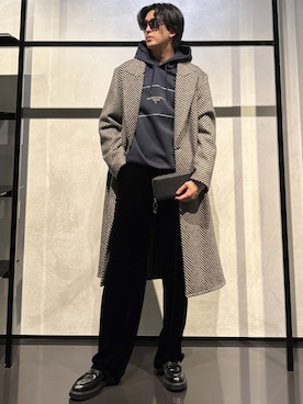 「アイテム（財布）」を使った、IBUKIさん（メンズ・182cm）の秋コーディネート