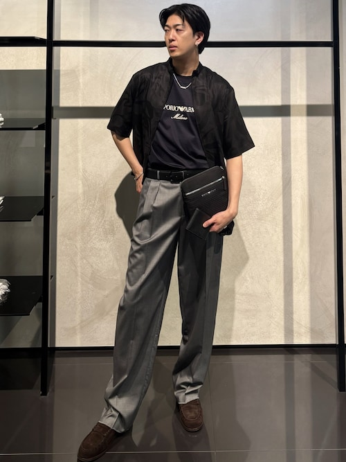 Emporio Armani◆ASV フルジップ スウェットシャツ リヨセル混紡 ASV フルジップ スウェットシャツ リヨセル混紡ジャカード