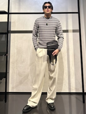 「アイテム（財布）」を使った、IBUKIさん（メンズ・182cm）の秋コーディネート