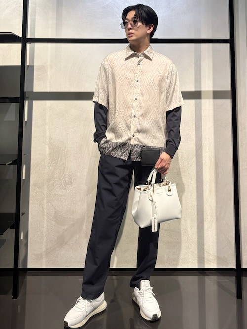 EMPORIO ARMANI My EA 2way ディアプリント レザー エンポリオ アルマーニ】 MyEA ディアプリント ミニ